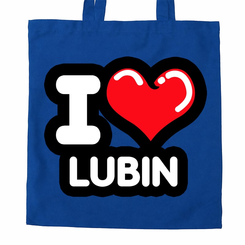 Torba bawełniana Kocham To Miasto Lubin - obrazek 3