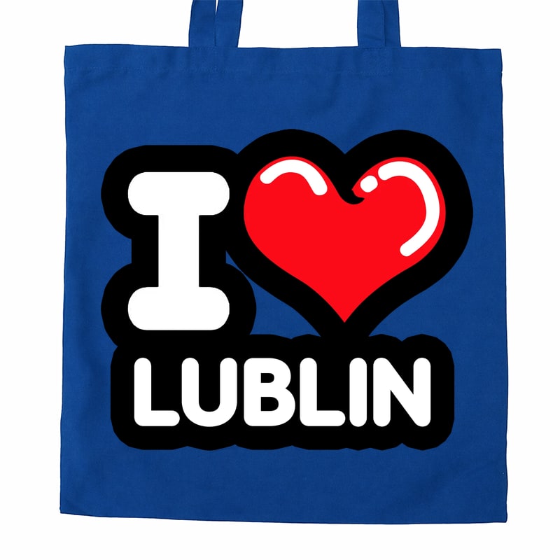 Torba bawełniana Kocham To Miasto Lublin - obrazek 3