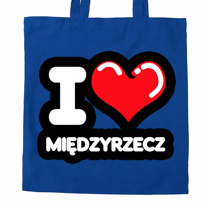 Torba bawełniana Kocham To Miasto Międzyrzecz - obrazek 3