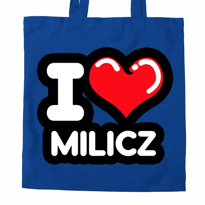 Torba bawełniana Kocham To Miasto Milicz - obrazek 3