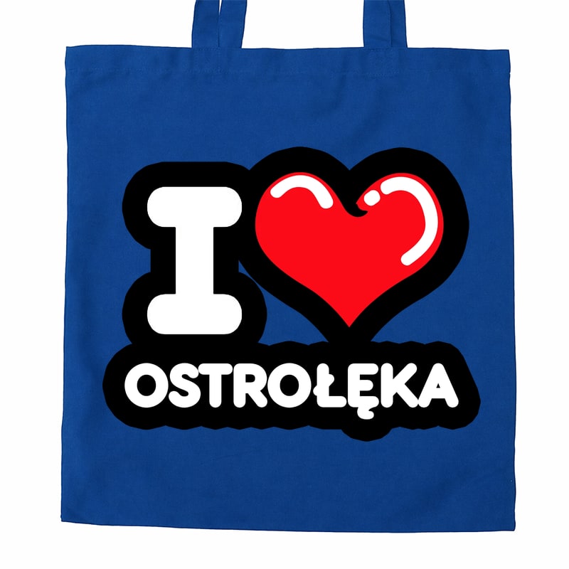 Torba bawełniana Kocham To Miasto Ostrołęka - obrazek 3