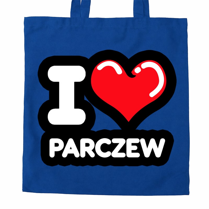 Torba bawełniana Kocham To Miasto Parczew - obrazek 3