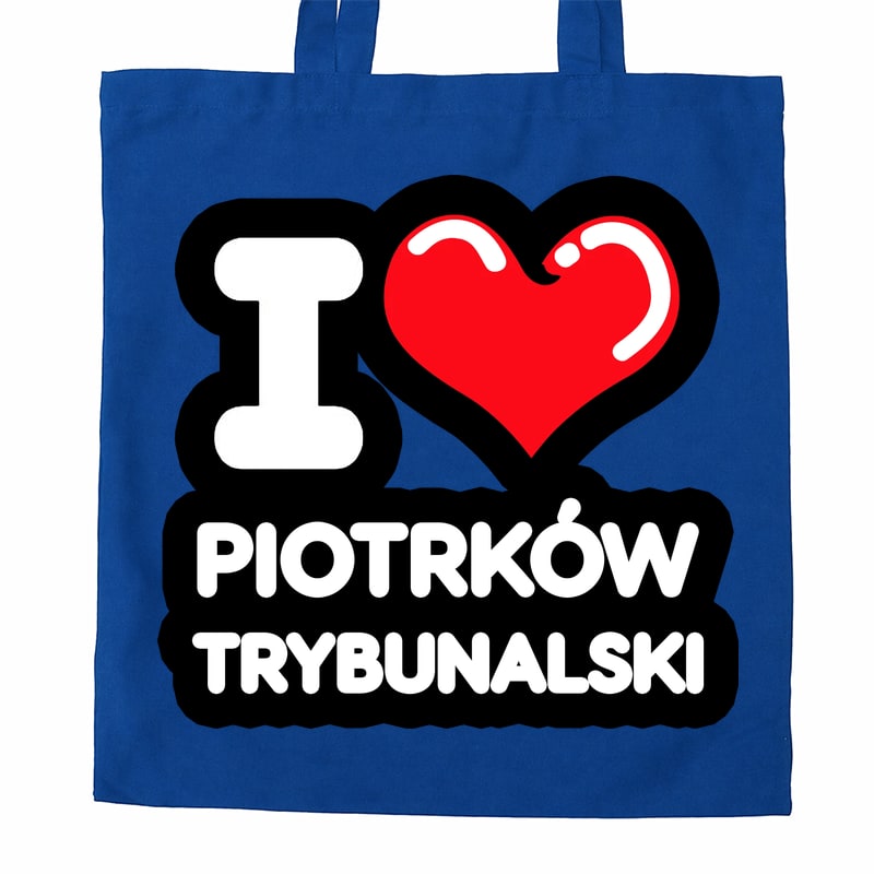 Torba bawełniana Kocham To Miasto Piotrków Trybunalski