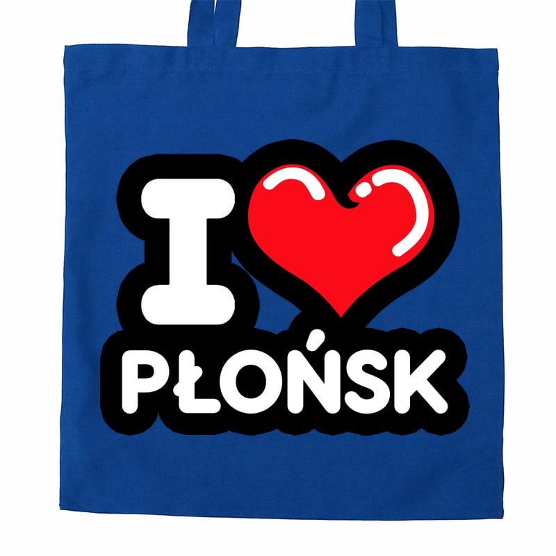 Torba bawełniana Kocham To Miasto Płońsk