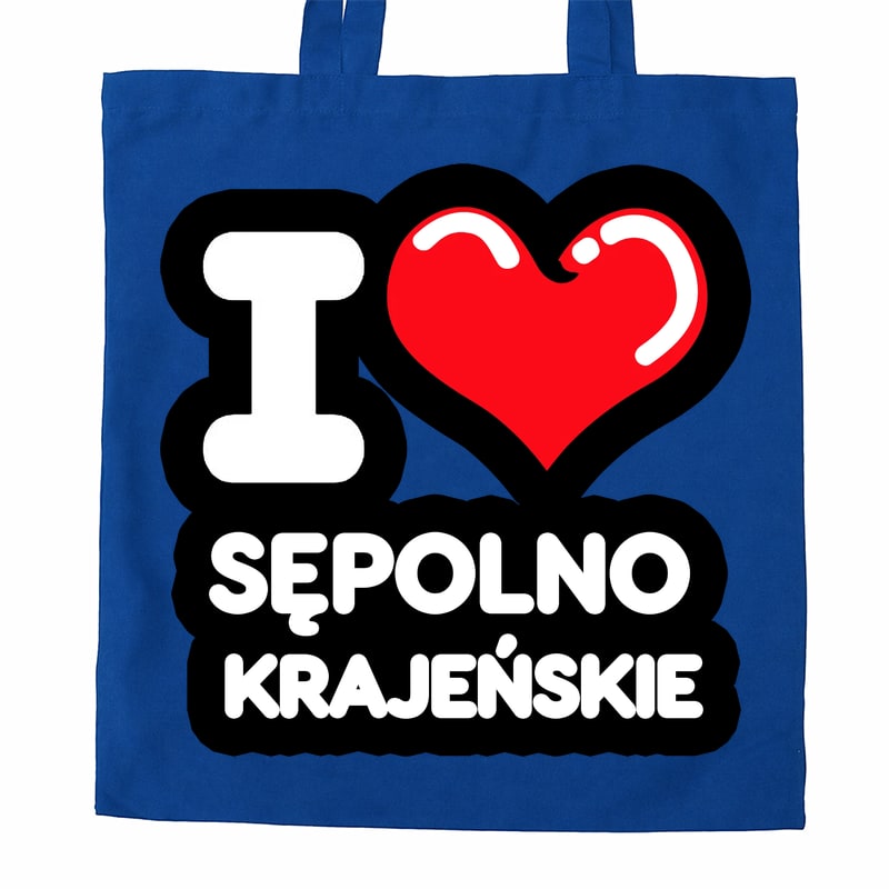 Torba bawełniana Kocham To Miasto Sępolno Krajeńskie