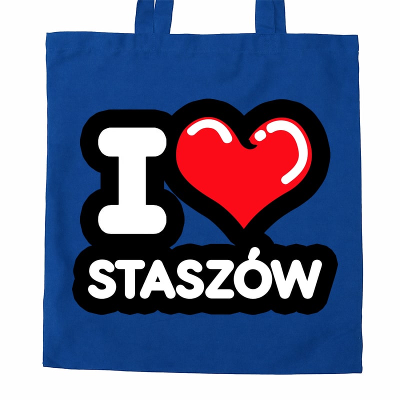 Torba bawełniana Kocham To Miasto Staszów - obrazek 3