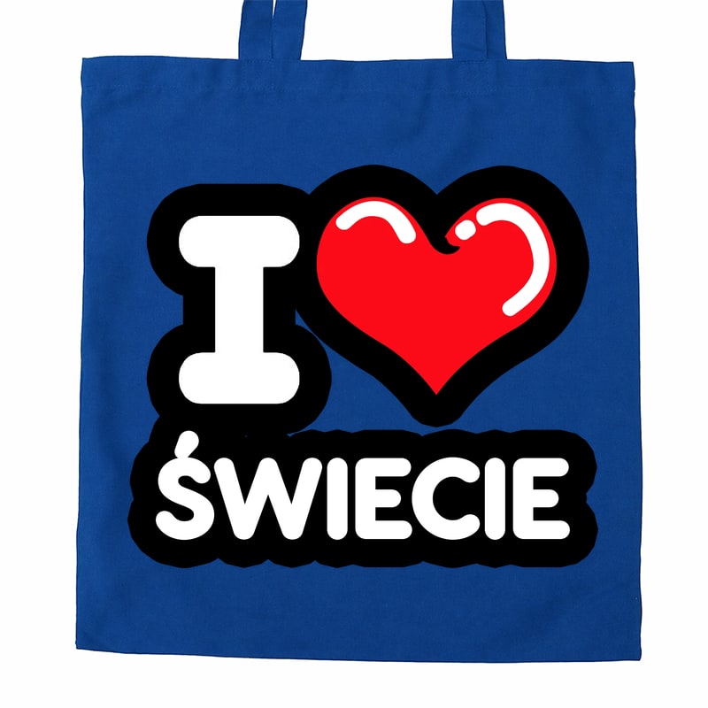 Torba bawełniana Kocham To Miasto Świecie