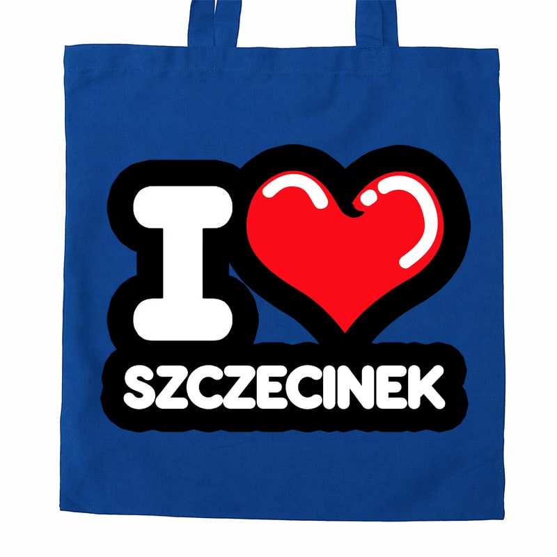 Torba bawełniana Kocham To Miasto Szczecinek - obrazek 3