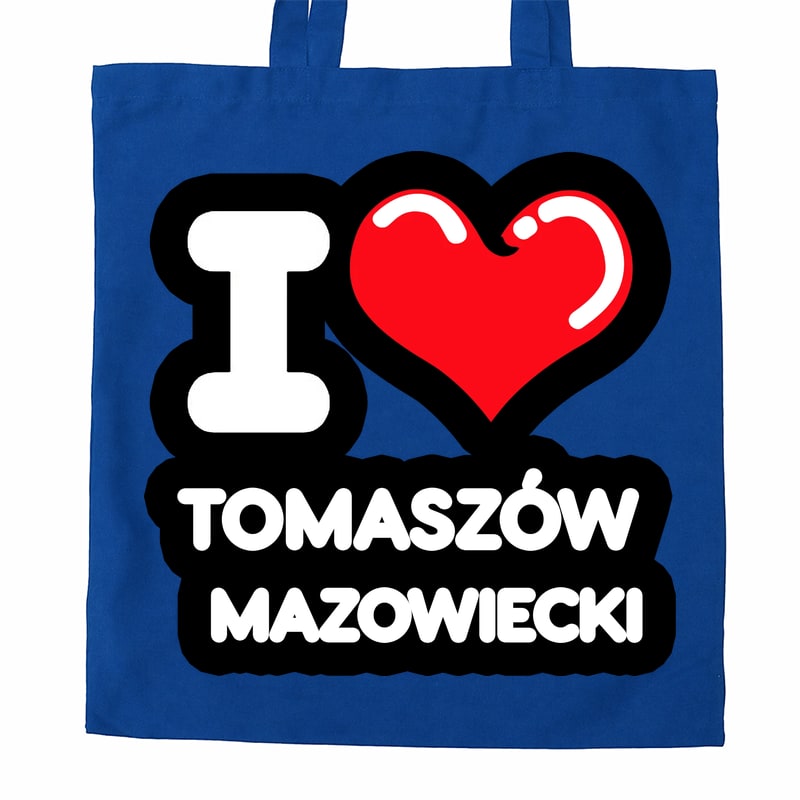 Torba bawełniana Kocham To Miasto Tomaszów Mazowiecki