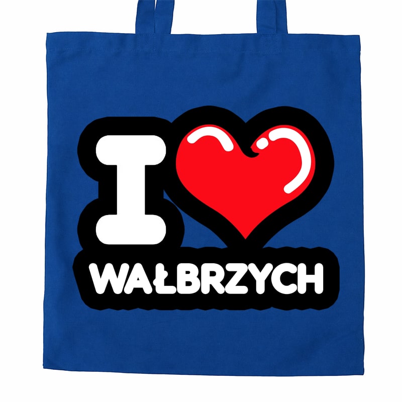 Torba bawełniana Kocham To Miasto Wałbrzych - obrazek 3