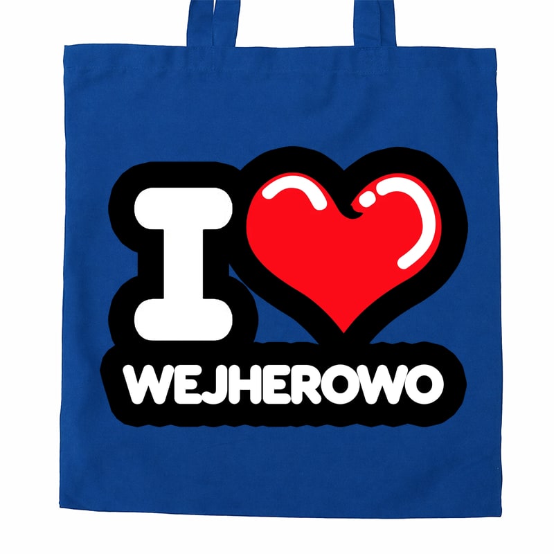 Torba bawełniana Kocham To Miasto Wejherowo - obrazek 3