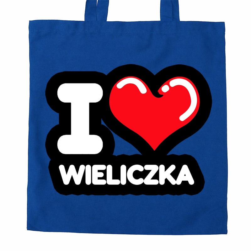 Torba bawełniana Kocham To Miasto Wieliczka - obrazek 3