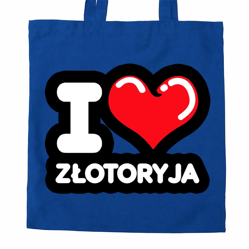 Torba bawełniana Kocham To Miasto Złotoryja - obrazek 3
