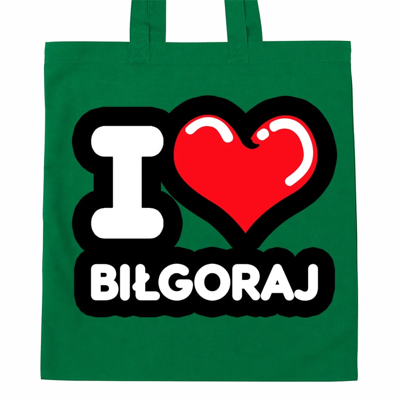 Torba bawełniana Kocham To Miasto Biłgoraj - obrazek 4