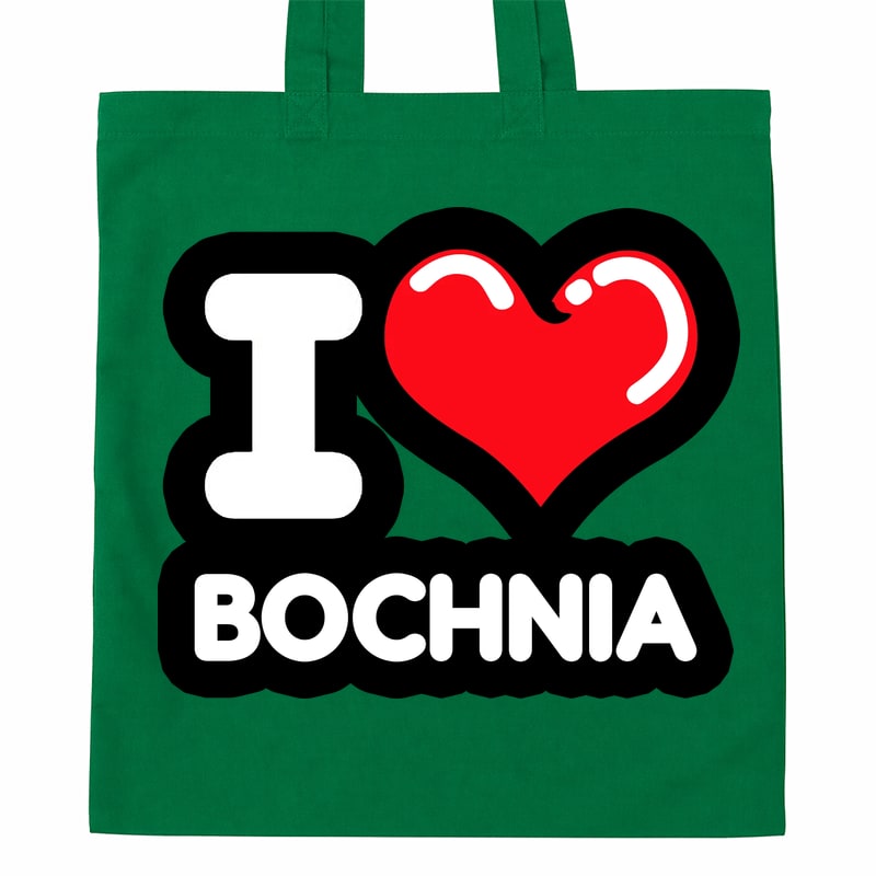 Torba bawełniana Kocham To Miasto Bochnia - obrazek 4