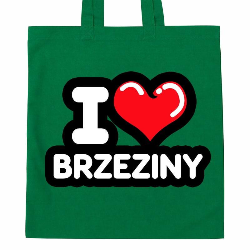 Torba bawełniana Kocham To Miasto Brzeziny - obrazek 3