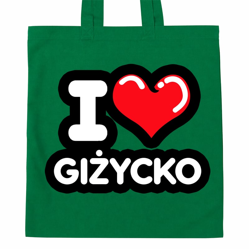 Torba bawełniana Kocham To Miasto Giżycko - obrazek 3