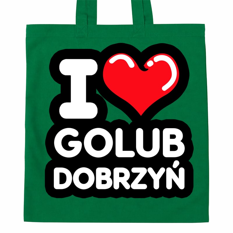 Torba bawełniana Kocham To Miasto Golub-Dobrzyń - obrazek 3