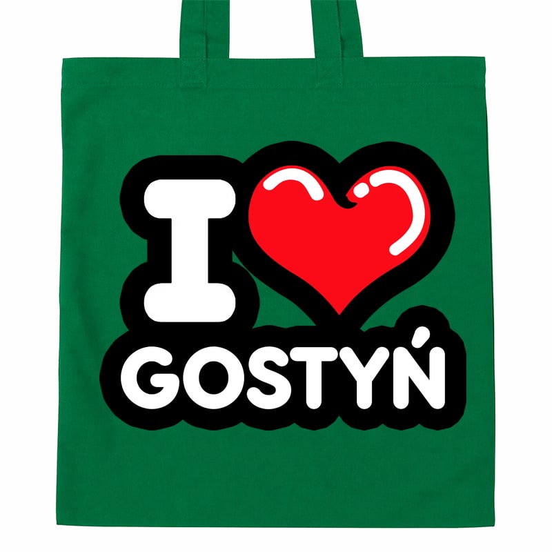 Torba bawełniana Kocham To Miasto Gostyń - obrazek 3