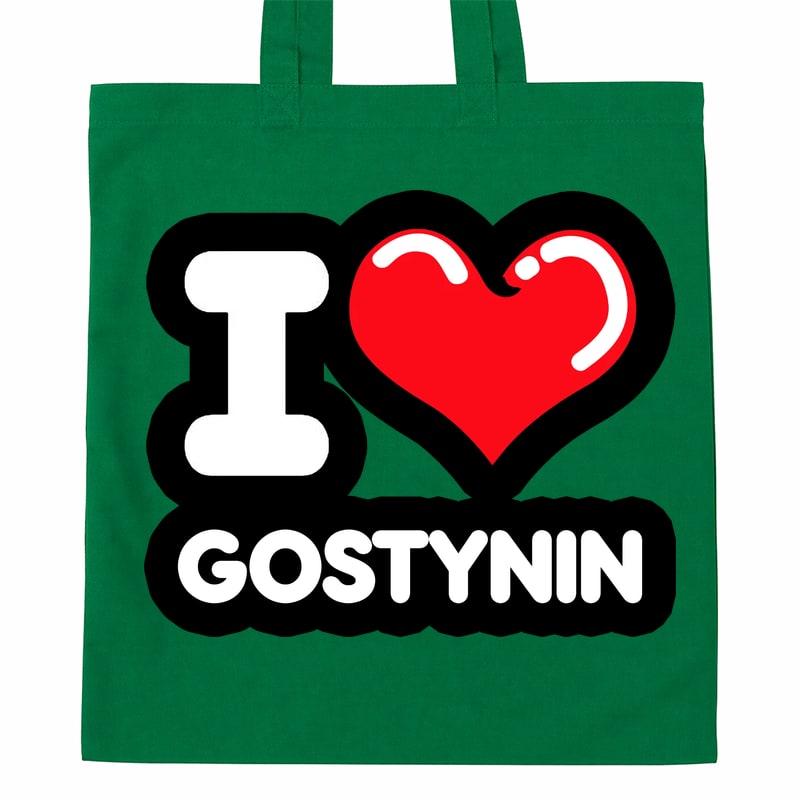 Torba bawełniana Kocham To Miasto Gostynin - obrazek 4