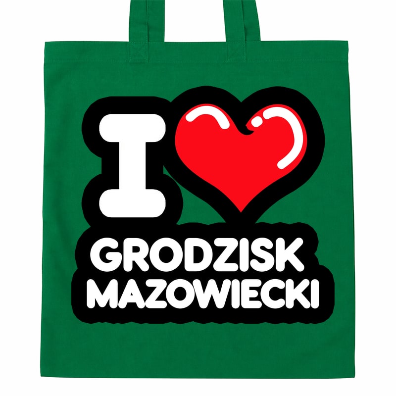 Torba bawełniana Kocham To Miasto Grodzisk Mazowiecki - obrazek 3