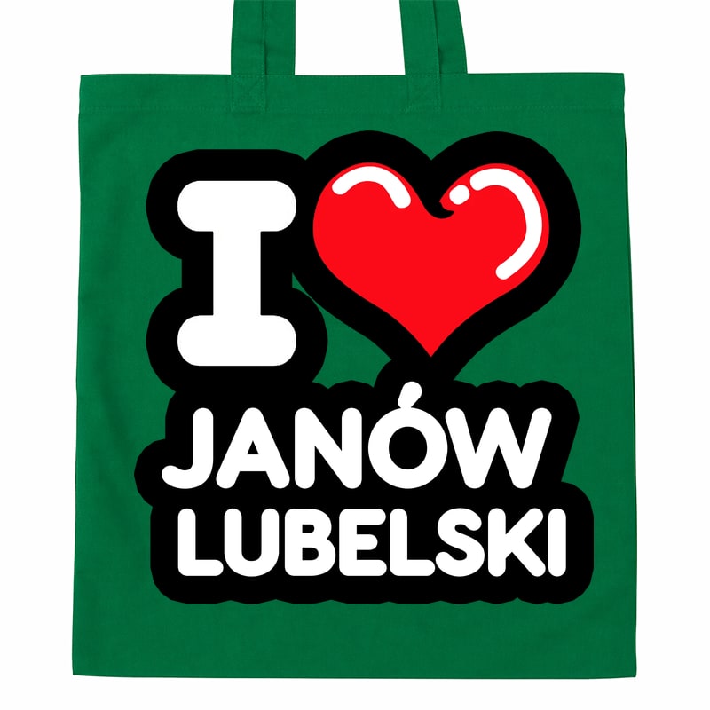 Torba bawełniana Kocham To Miasto Janów Lubelski - obrazek 3