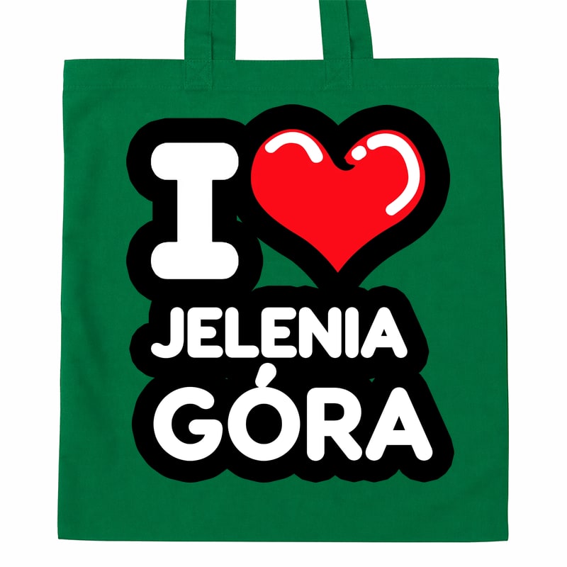 Torba bawełniana Kocham To Miasto Jelenia Góra - obrazek 3