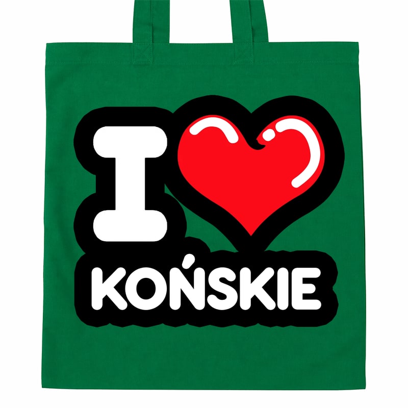 Torba bawełniana Kocham To Miasto Końskie - obrazek 4