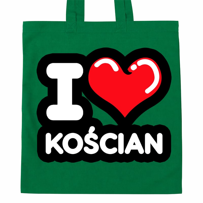 Torba bawełniana Kocham To Miasto Kościan - obrazek 4