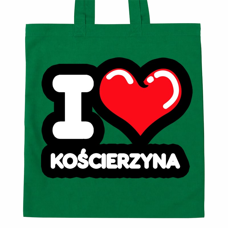 Torba bawełniana Kocham To Miasto Kościerzyna - obrazek 4
