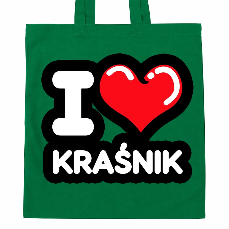 Torba bawełniana Kocham To Miasto Kraśnik - obrazek 4