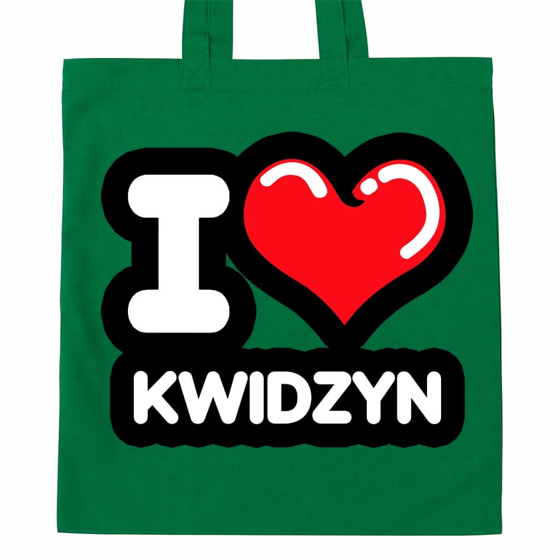 Torba bawełniana Kocham To Miasto Kwidzyn - obrazek 4