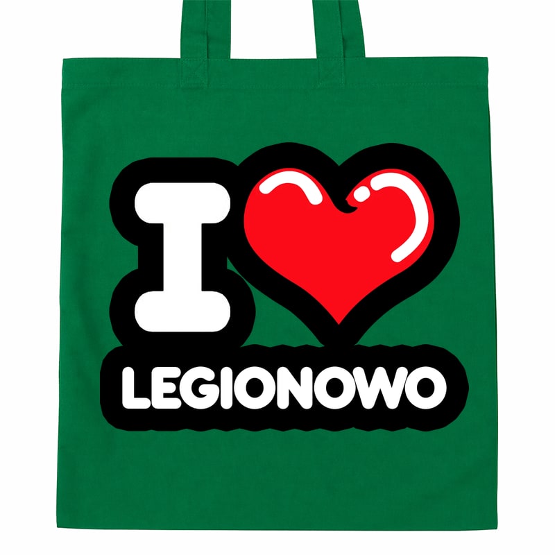 Torba bawełniana Kocham To Miasto Legionowo - obrazek 4