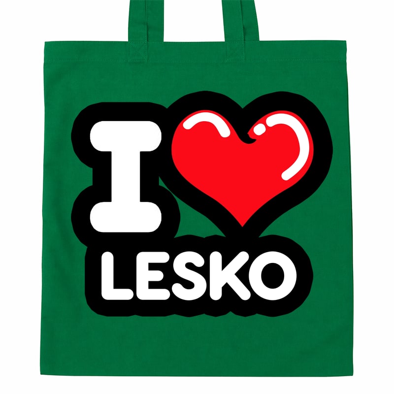 Torba bawełniana Kocham To Miasto Lesko - obrazek 4
