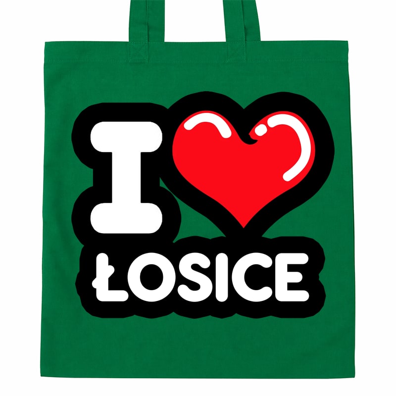 Torba bawełniana Kocham To Miasto Łosice - obrazek 4