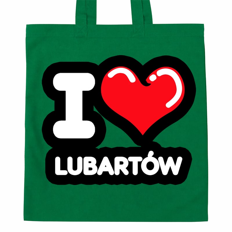Torba bawełniana Kocham To Miasto Lubartów - obrazek 4