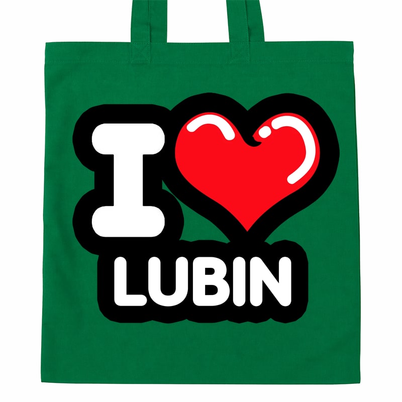 Torba bawełniana Kocham To Miasto Lubin - obrazek 4