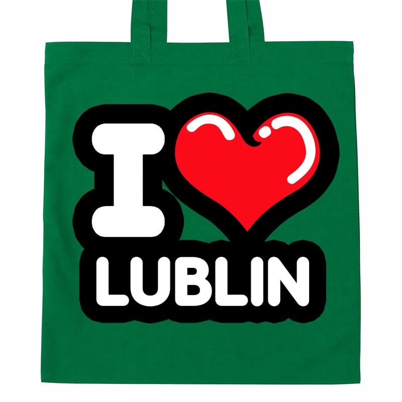 Torba bawełniana Kocham To Miasto Lublin - obrazek 4