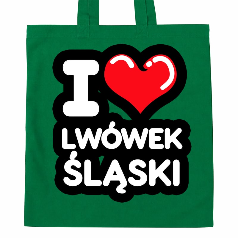Torba bawełniana Kocham To Miasto Lwówek Śląski - obrazek 3
