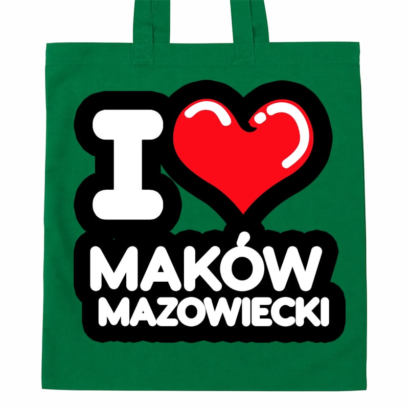Torba bawełniana Kocham To Miasto Maków Mazowiecki - obrazek 3