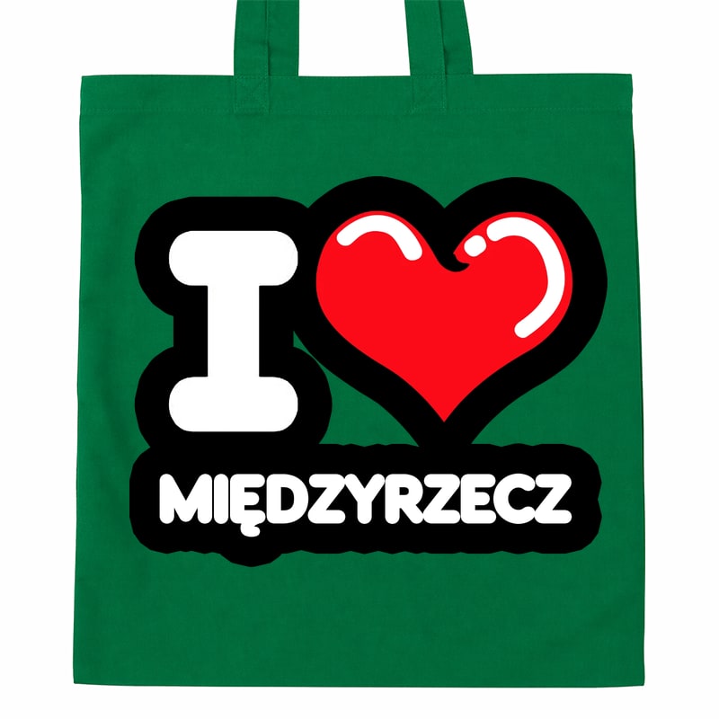 Torba bawełniana Kocham To Miasto Międzyrzecz - obrazek 4