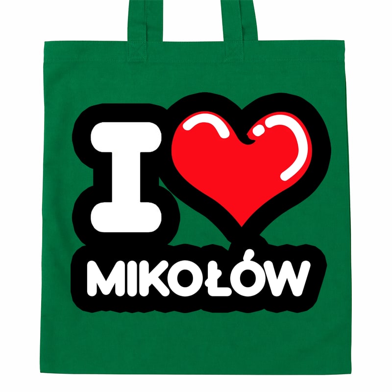 Torba bawełniana Kocham To Miasto Mikołów - obrazek 4