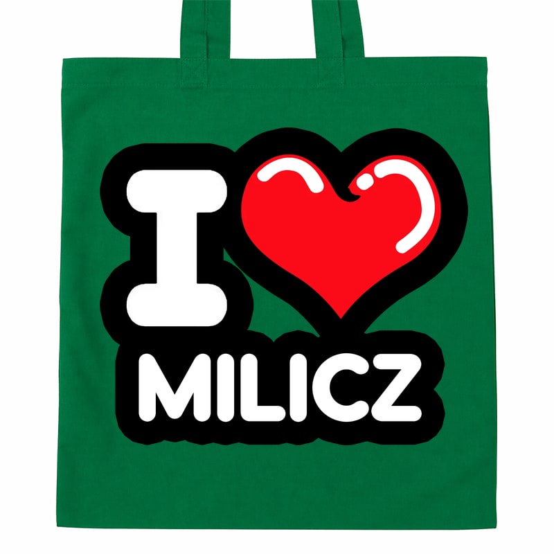 Torba bawełniana Kocham To Miasto Milicz - obrazek 4