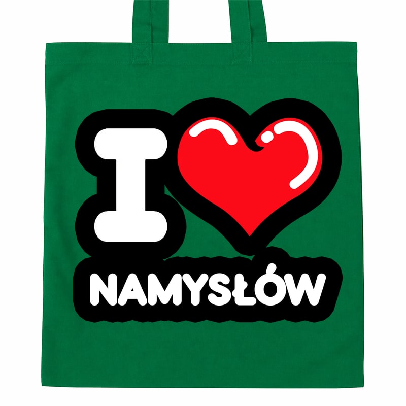 Torba bawełniana Kocham To Miasto Namysłów - obrazek 4