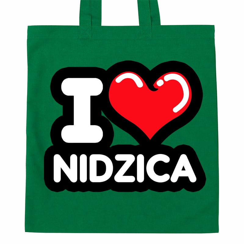 Torba bawełniana Kocham To Miasto Nidzica - obrazek 3