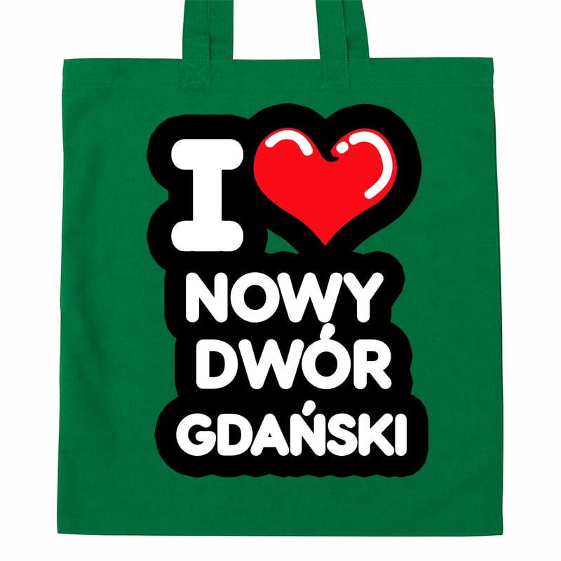 Torba bawełniana Kocham To Miasto Nowy Dwór Gdański - obrazek 3