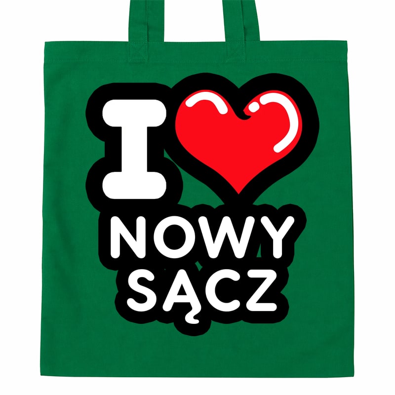 Torba bawełniana Kocham To Miasto Nowy Sącz - obrazek 4