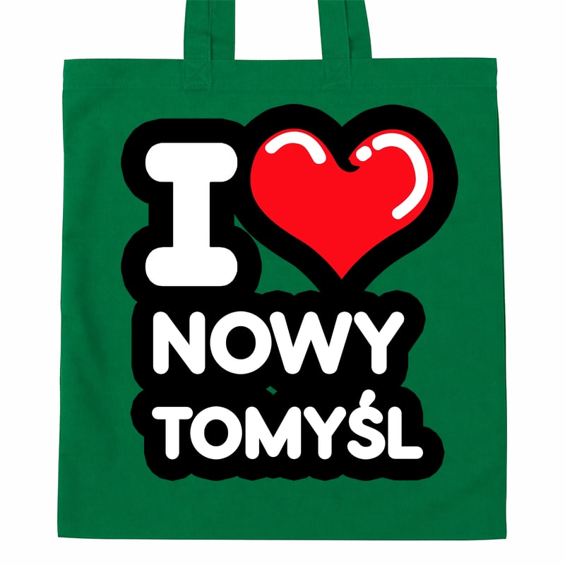 Torba bawełniana Kocham To Miasto Nowy Tomyśl - obrazek 3