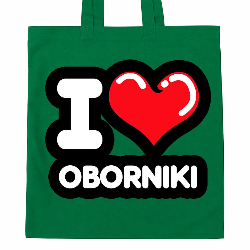 Torba bawełniana Kocham To Miasto Oborniki - obrazek 4