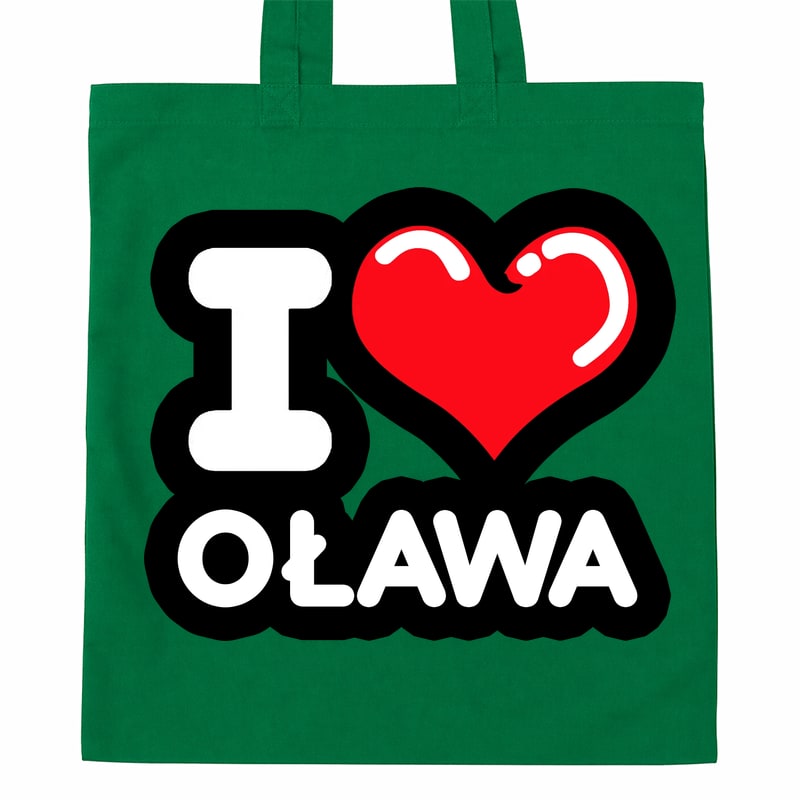 Torba bawełniana Kocham To Miasto Oława - obrazek 3